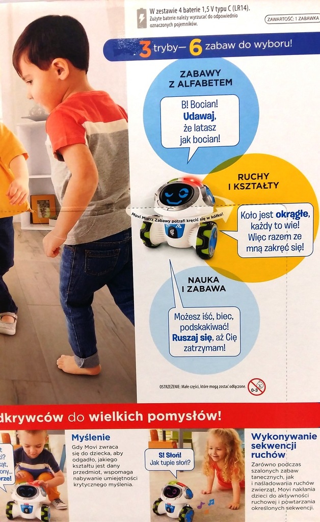 FKC36 FISHER PRICE MOVI MISTRZ ZABAWY UCZĄCY ROBOT - 7016733664 ...