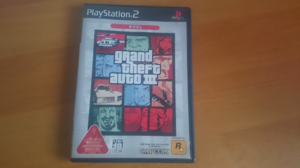 GTA III GRAND THEFT AUTO PS2 JAPOŃSKA NTSC-J