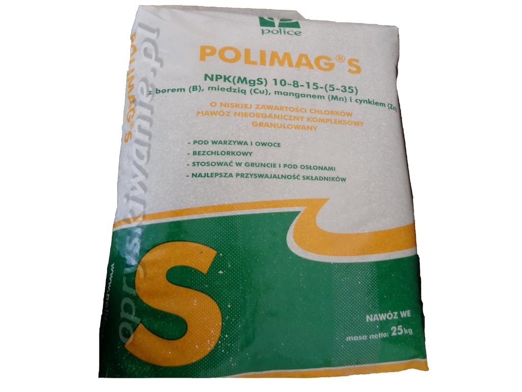 Polimag s 25kg nawóz bez chlorkowy pod winogron