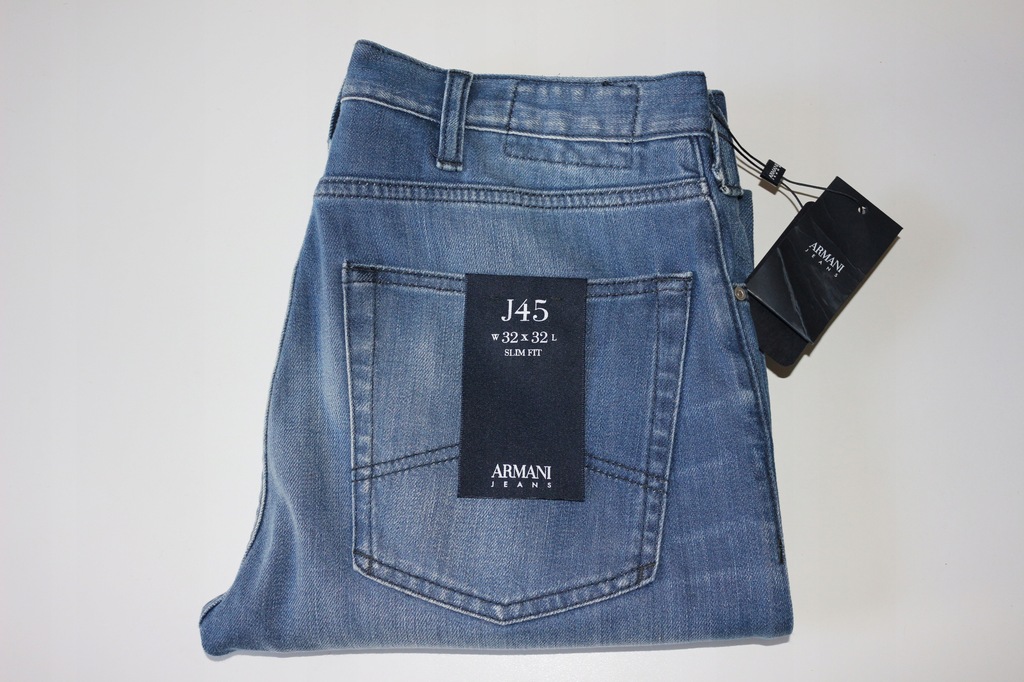 Armani Jeans Slim spodnie rom 31-32 pas 83 cm