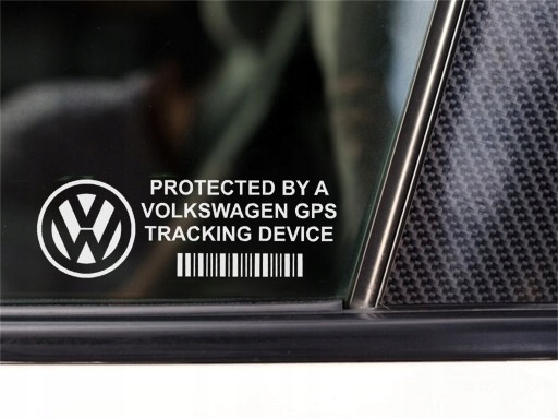Volkswagen monitoring GPS naklejka antykradzieżowa