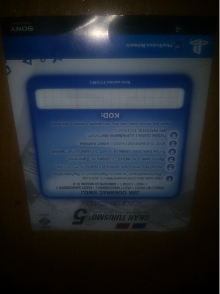 Kod DLC do gry GRAN TURISMO 5 na PS3
