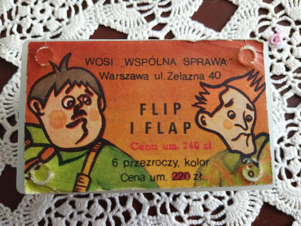 Flip i flap bajka/film na kliszy/slajd Ania