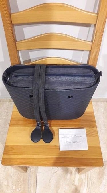 Mini OBag pikowana blue navy zestaw