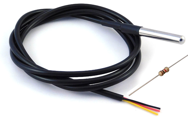 Czujnik temperatury Supla Gate + rezystor DS18B20