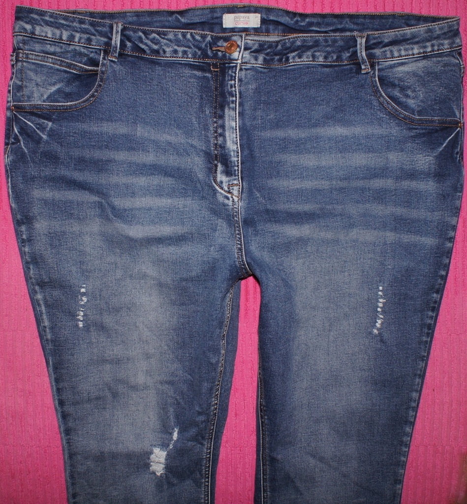 PAPAYA CURVE JEANSY RURKI WYŻSZY STAN 5254 L30 7710797738