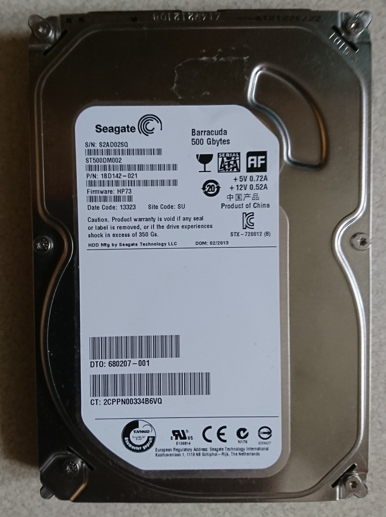 Seagate st500dm002 не определяется в bios