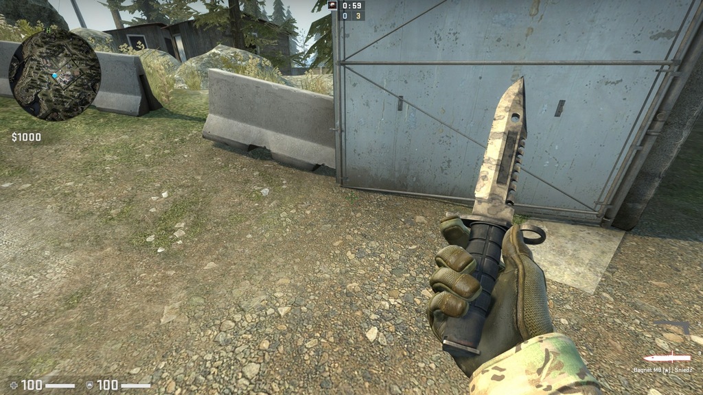M9 Bayonet Stained M9 bagnet śniedź 2/5 Well Worn