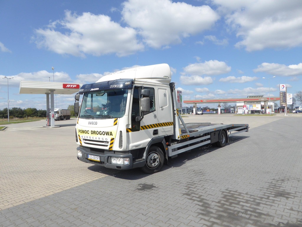 IVECO EUROCARGO 75 POMOC DROGOWA LAWETA SPECJALNY