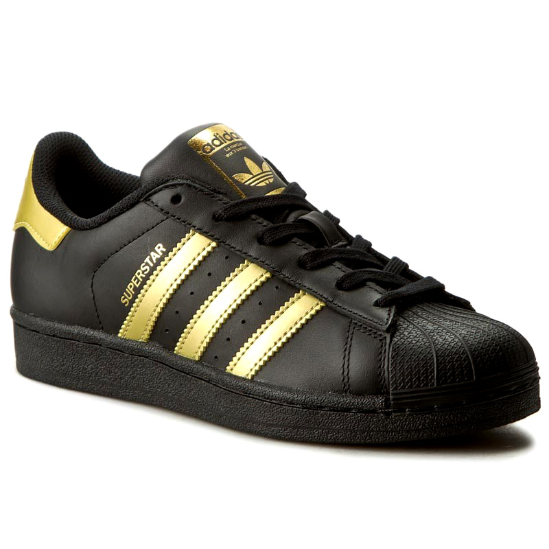 adidas superstar gold black