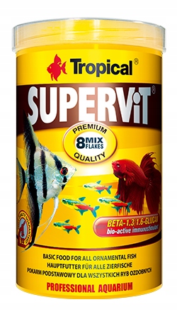 SUPERVIT pokarm rybek z beta-glukanem 20g Tropical