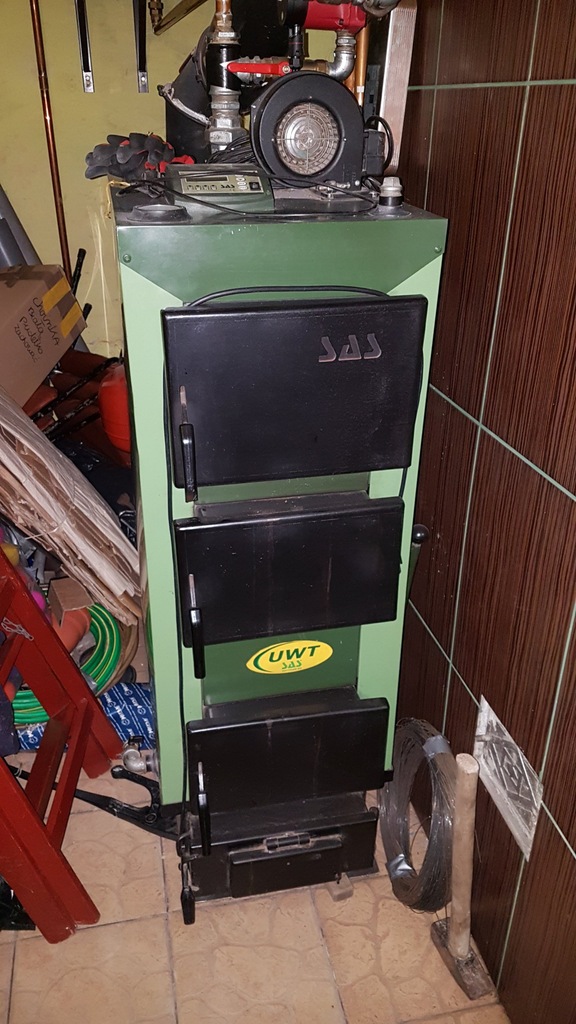 Piec Węglowy SAS UWT 17 kW - Kocioł CO. - ZADBANY!