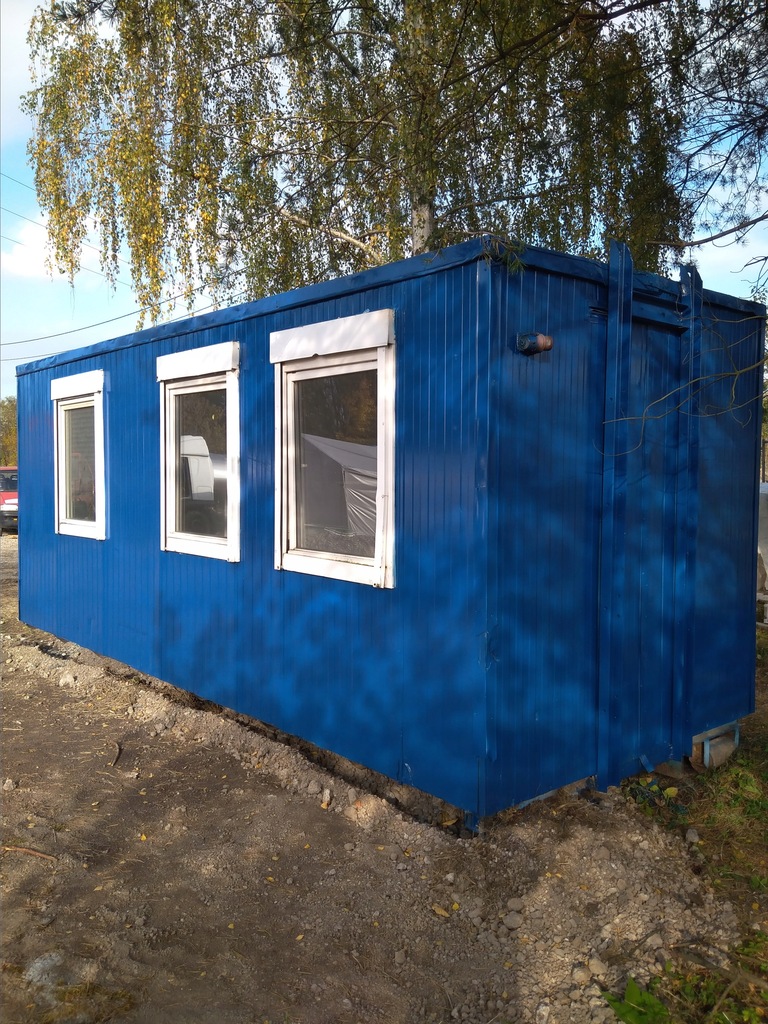 Kontener biurowy, Dwa pomieszczenia, NA HAKOWCA