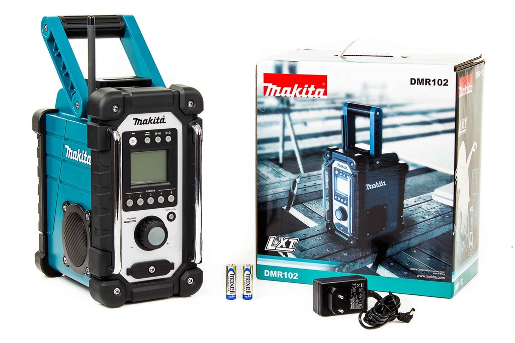 MAKITA DMR102 RADIO BUDOWLANE + ZASILACZ (BMR102