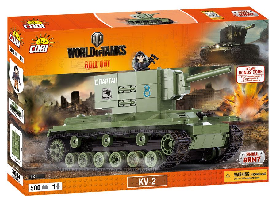 COBI 3004 Small Army - Czołg KV-2 World of Tanks