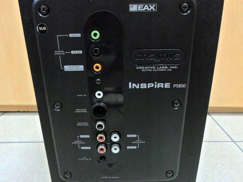 Схема creative inspire p5800