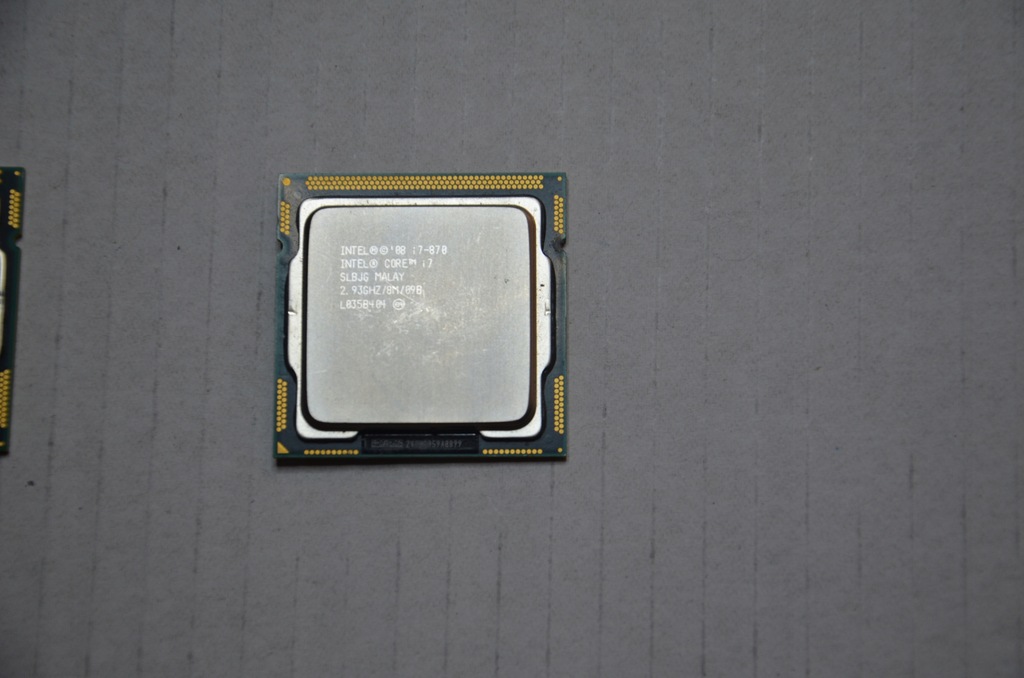 PROCESOR INTEL i7-870 2,93GHz 100%SP.GW.1156 - 7481735233 - oficjalne ...