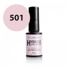 claresa lakier hybrydowy 501 pink rabbit 7ml róż
