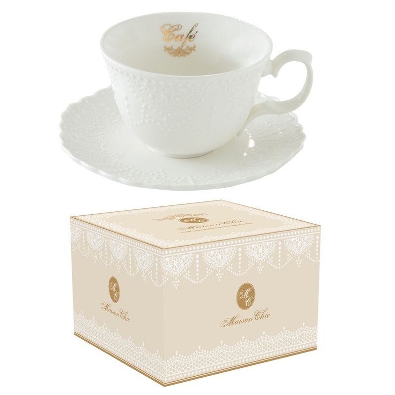 Filiżanka do kawy MAISON CHIC Cafe 250ml porcelana