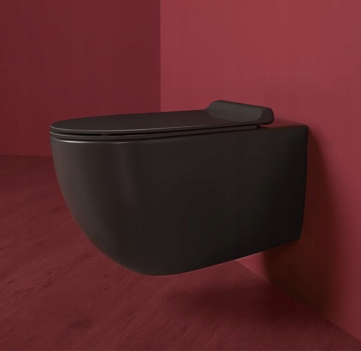 Simas Vignoni WC z Deską W-o antracyt VI18+VI004