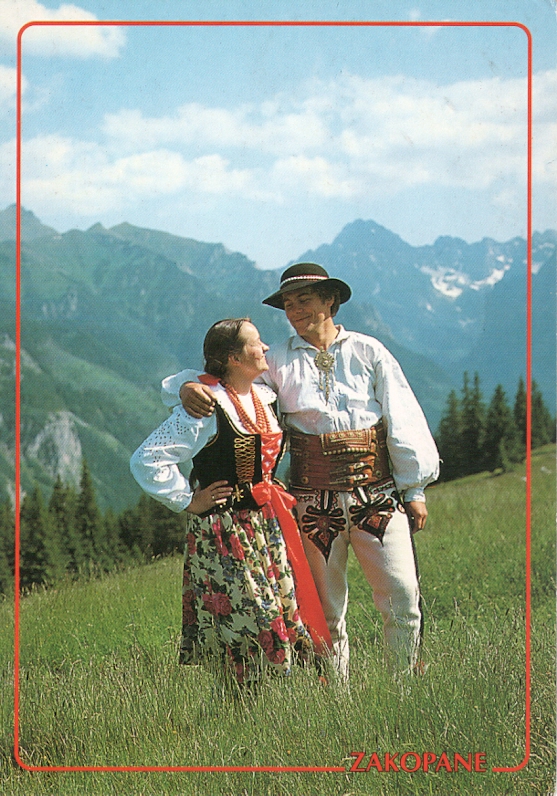 TATRY - GÓRAL Z KOBIETĄ - STROJE GÓRALSKIE - 1995R
