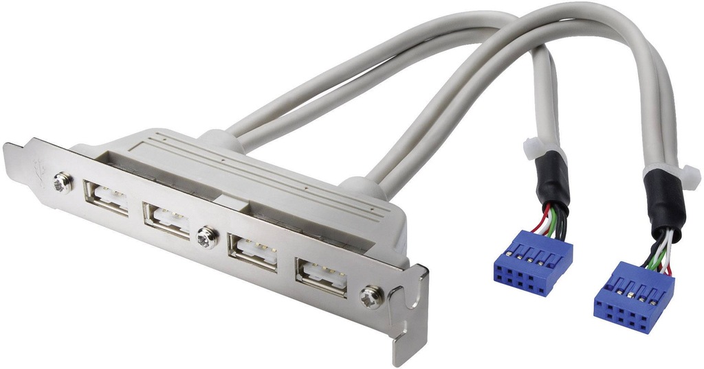 Śledź USB z 4 portami USB na tylni panel