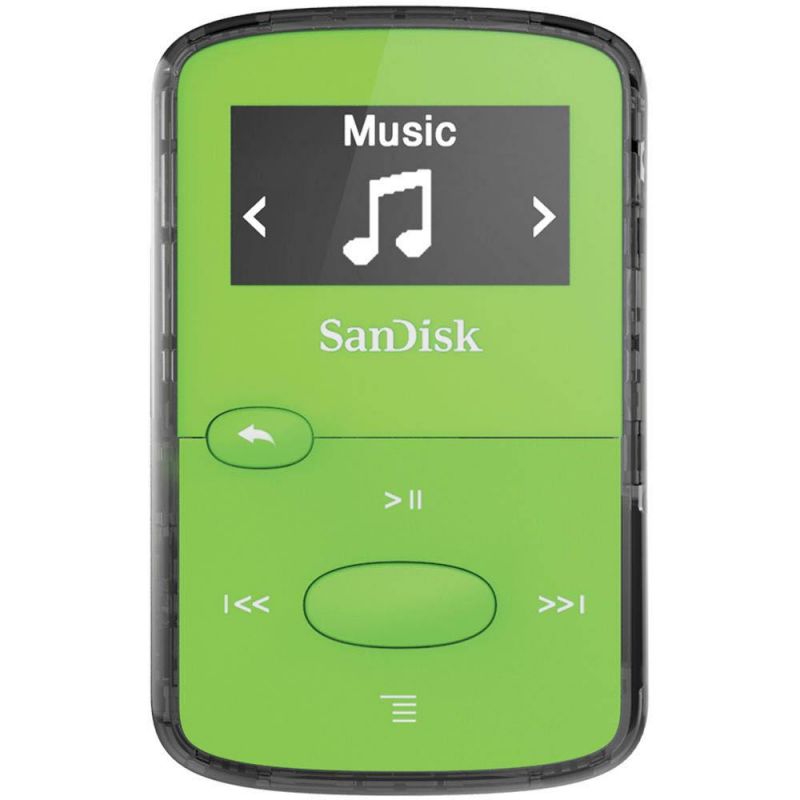 ZIELONY ODTWARZACZ AUDIO/MP3 SANDISK CLIP JAM 8GB