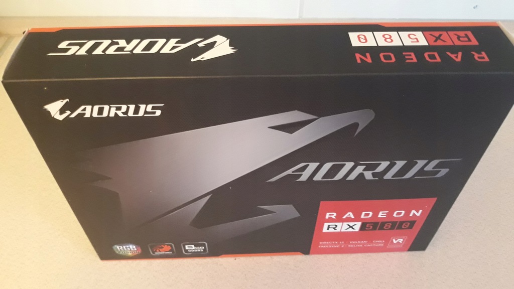 AORUS RADEON RX 580 8 GB IGŁA GW 2,5 roku