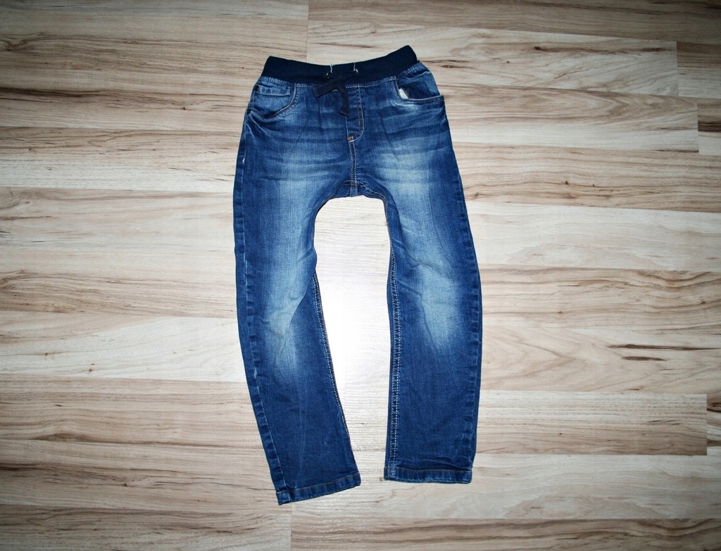 MOTHERCARE spodnie jeansy RURKI GUMA 122
