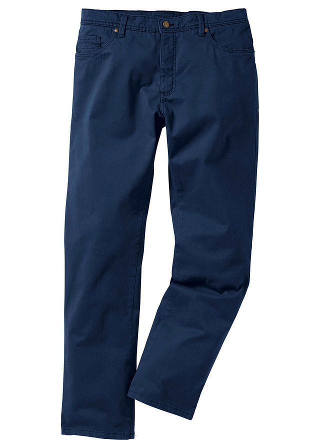 Spodnie ze stretchem Slim fit niebieski 30 947753