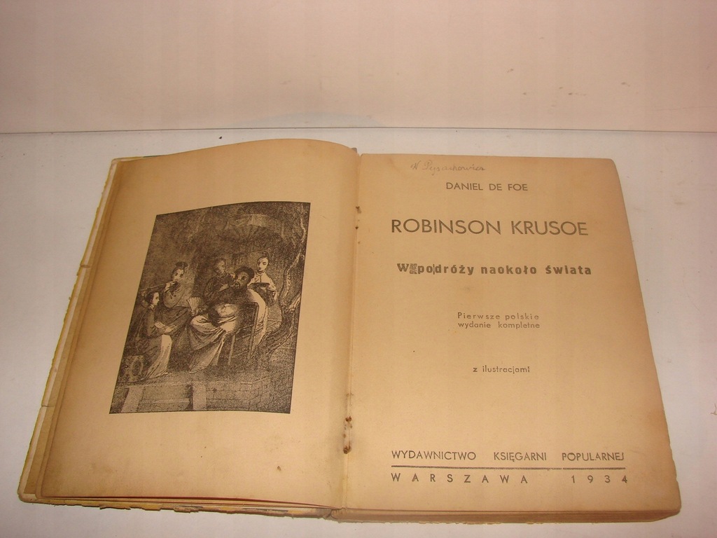 ROBINSON KRUSOE -pierwsze polskie wydanie 1934 rok