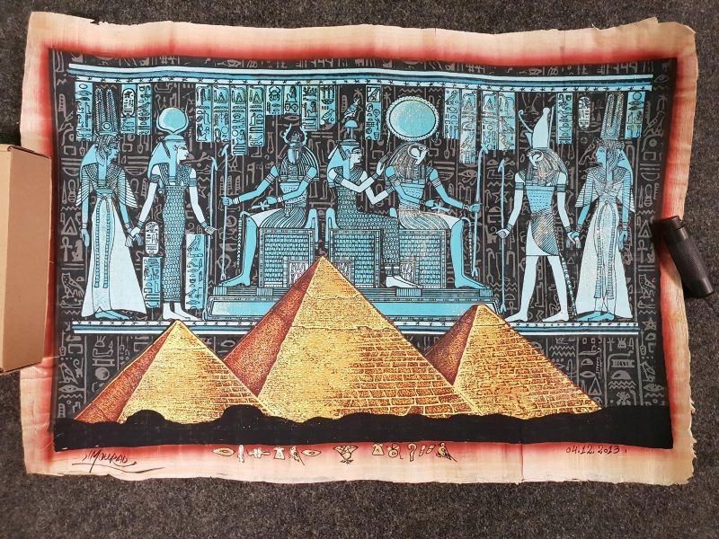 OBRAZ MALOWIDŁO W STYLU EGISPKIM PAPIRUS!