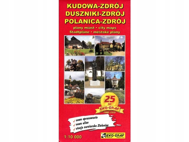 KUDOWA-ZDRÓJ DUSZNIKI-ZDRÓJ mapa 1:10T ODB WARSZAW
