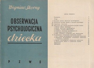 OBSERWACJA PSYCHOLOGICZNA DZIECKA Zbigniew Skorny