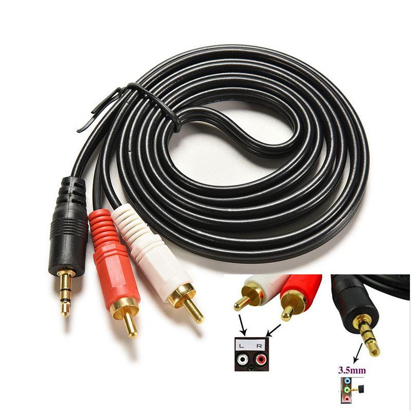 Kabel AUX mini JACK 3,5mm 2 RCA Cinch STEREO 1,5m