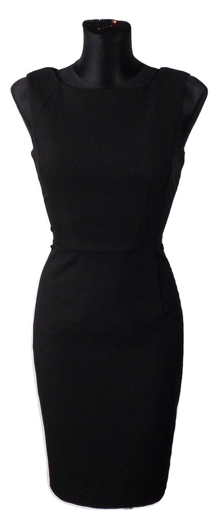 TOP SECRET ołówkowa sukienka mała czarna glam 36 S