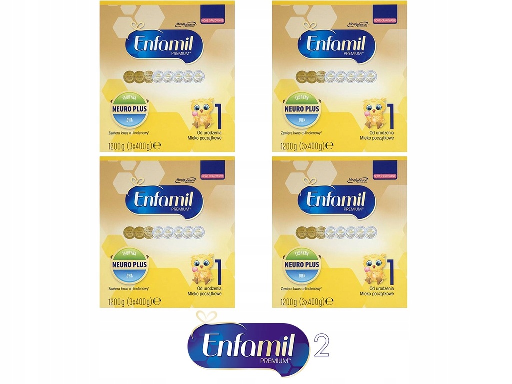 ENFAMIL Premium 1 Mleko początkowe 4x 1200g