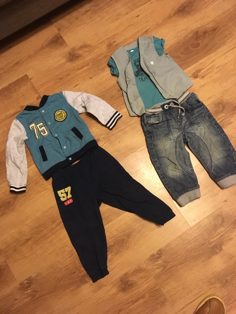 zestaw komplet ubrań dla chłopca 80-86 dresik 