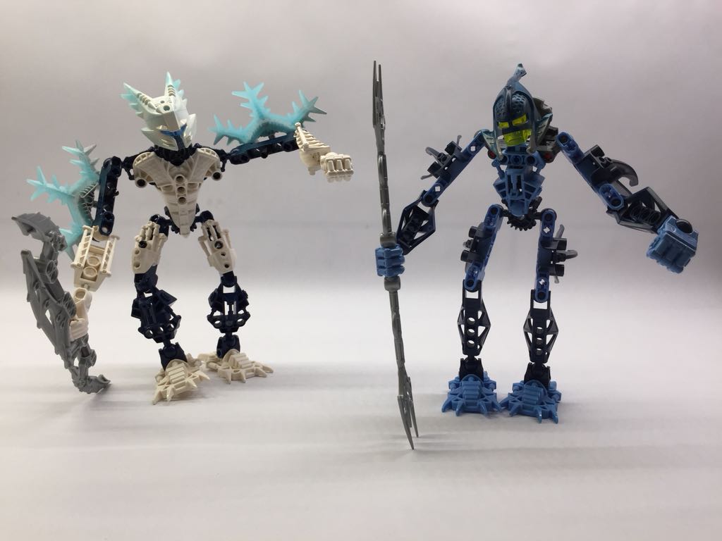 KLOCKI LEGO BIONICLE ZESTAW 2 POSTACI KINA I GELU