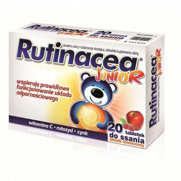 RUTINACEA JUNIOR 20 tabletek do ssania APTEKA