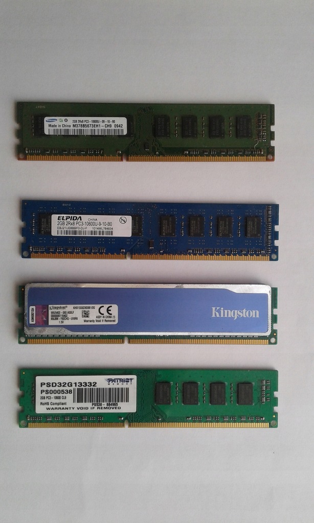Pamięć Ram 2GB DRR3 Mix firm 1333MHz