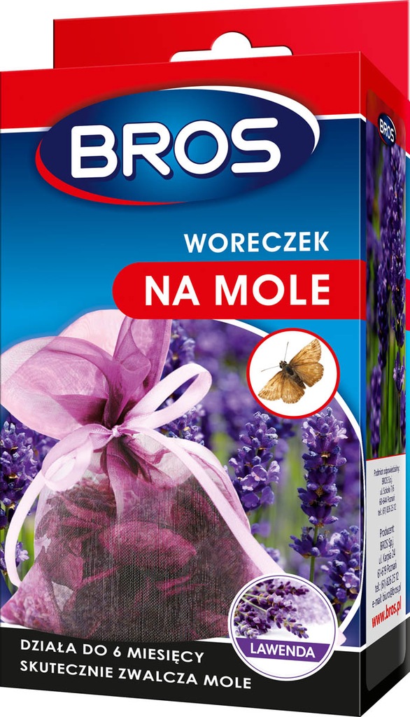 Bros Woreczek na mole lawendowy