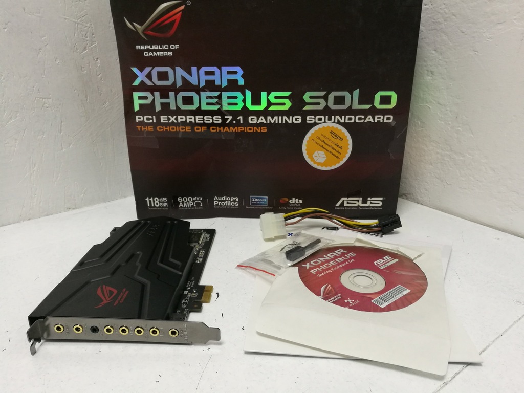 T69 KARTA MUZYCZNA ASUS RoG XONAR PHOEBUS SOLO 7.1