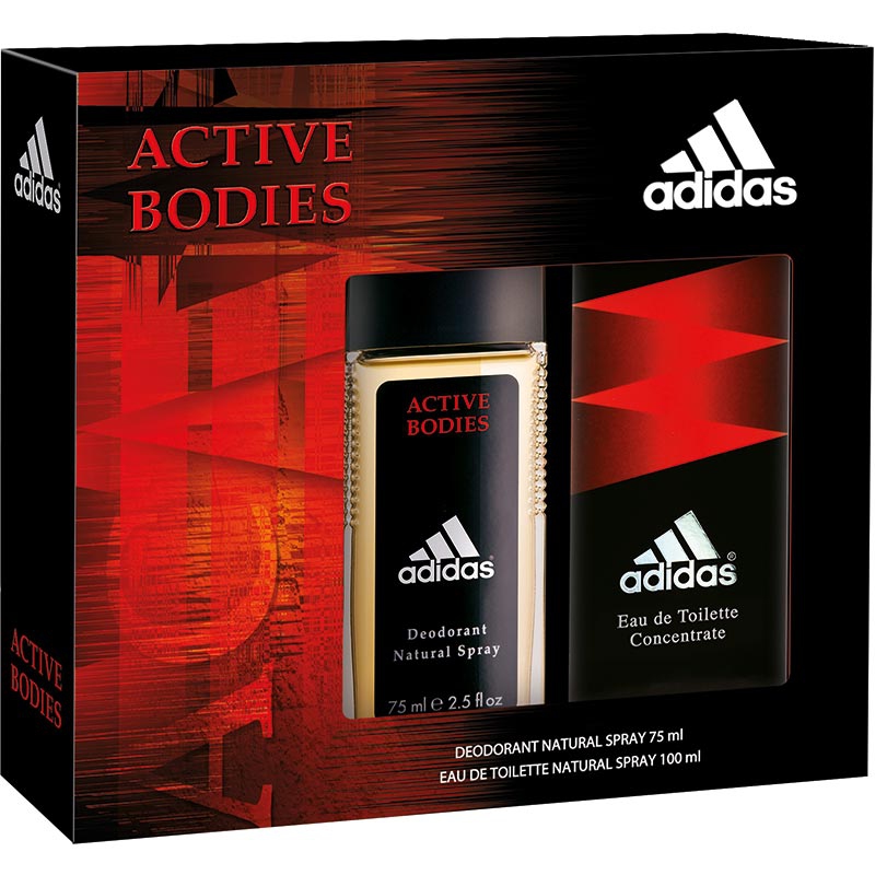 Adidas Zestaw Active Bodies Dezodorant+Woda+GRATIS