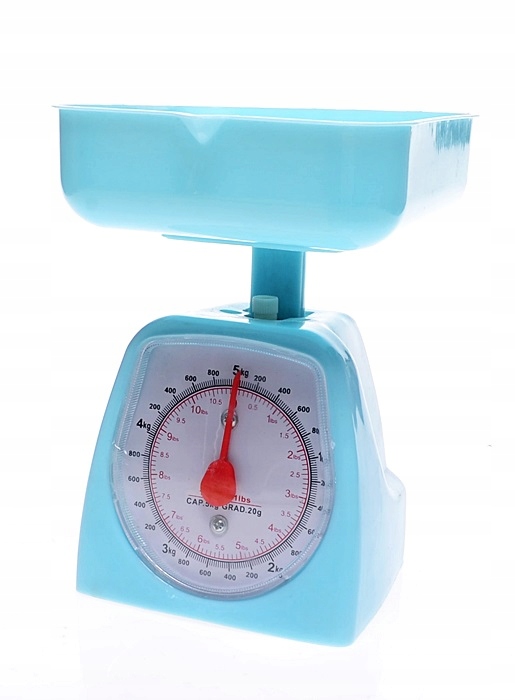 5349-6 ...WAGA KUCHENNA NIEBIESKA ZEGAROWA DO 5kg