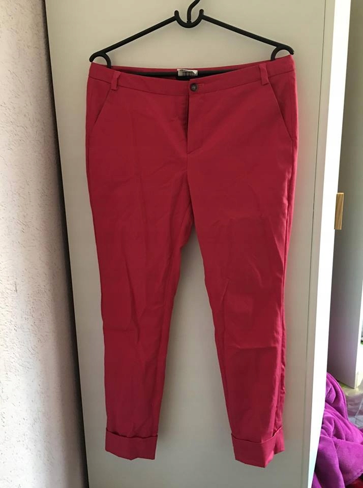 spodnie różowe eleganckie 38 MEXX