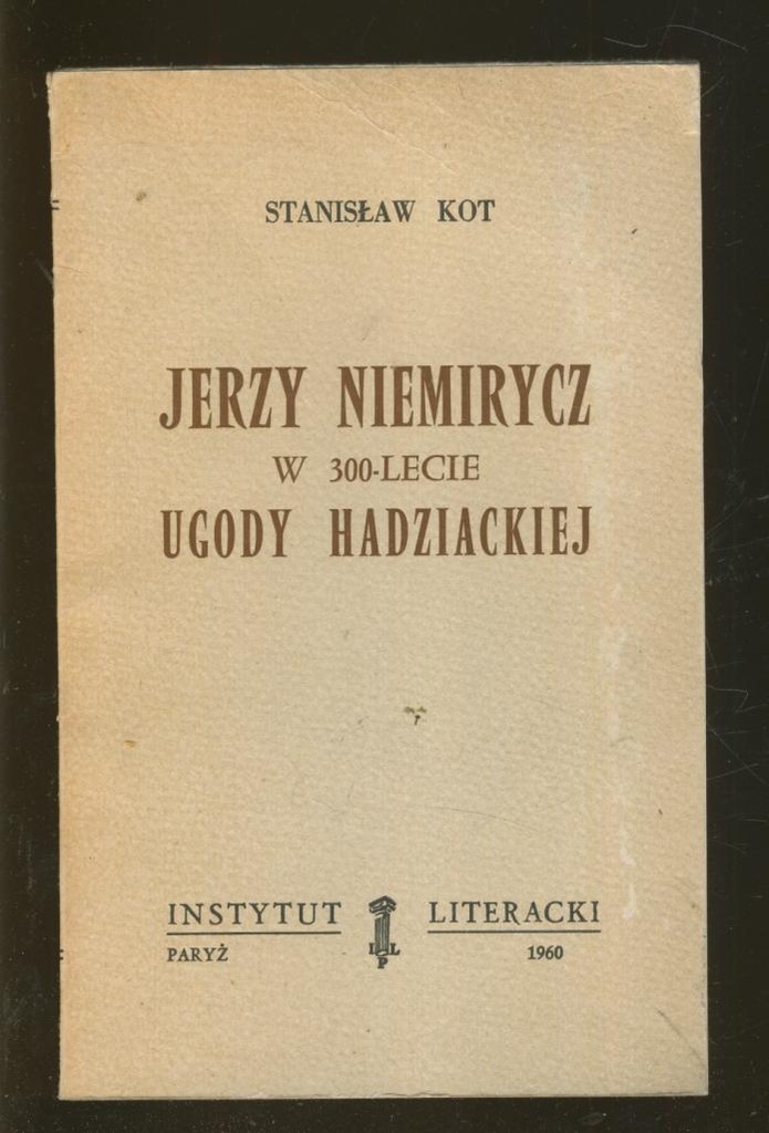 Jerzy Niemirycz w 300-lecie Ugody Hadziackiej; Kot