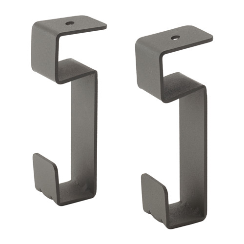 IKEA haki do półki IVAR 2 szt wieszaki metalowe