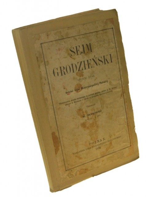 Sejm grodzieński roku 1793 Ilovajskij 1872