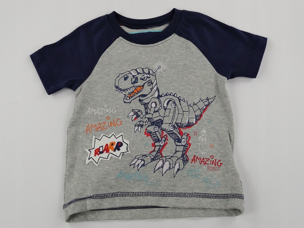 Mothercare koszulka t-shirt t-rex 86